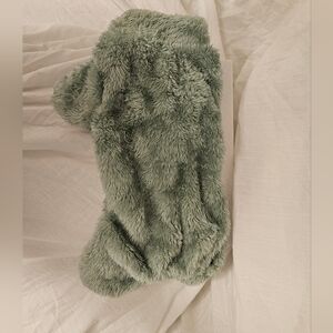 Soft Green Faux Fur Pet Pajamas